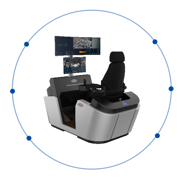 具有LiDAR AI边缘计算和自主控制的智能采矿驾驶舱